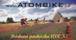 Atombike poukázka 1000 CZK